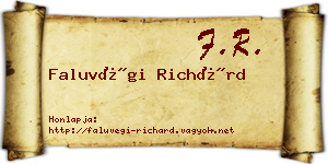 Faluvégi Richárd névjegykártya